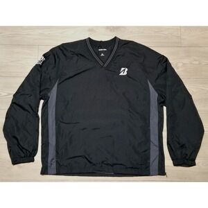 Bridgestone Pullover Jacket Windbreaker Golf Mens Size 2XL Black